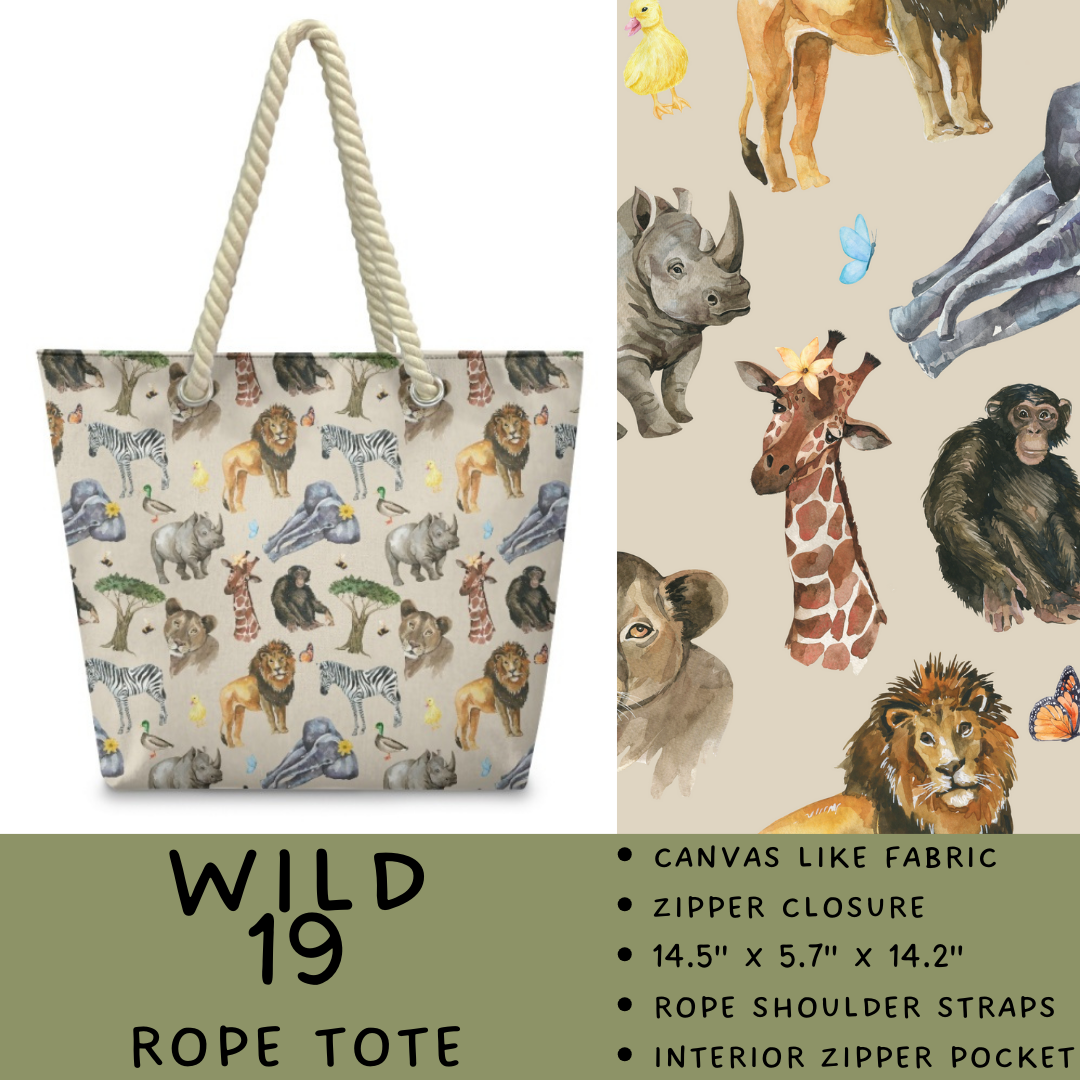 Preorder Custom Wild Side Rope Totes / Card Holders - Closes 29 Dec - ETA late Mar 2026