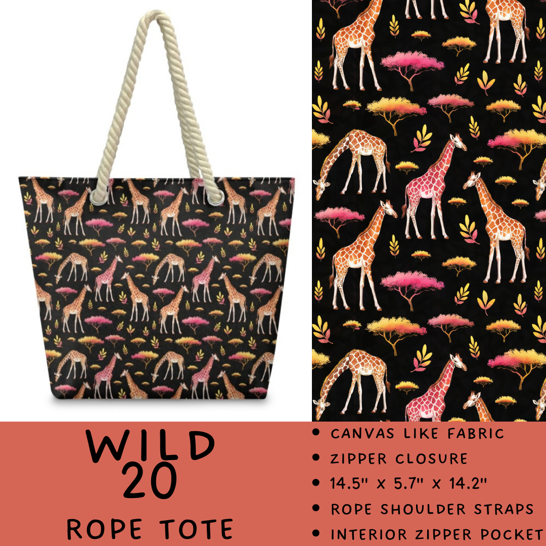 Preorder Custom Wild Side Rope Totes / Card Holders - Closes 29 Dec - ETA late Mar 2026