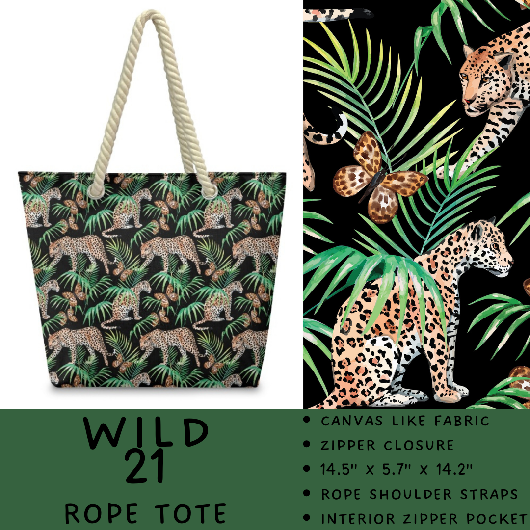 Preorder Custom Wild Side Rope Totes / Card Holders - Closes 29 Dec - ETA late Mar 2026