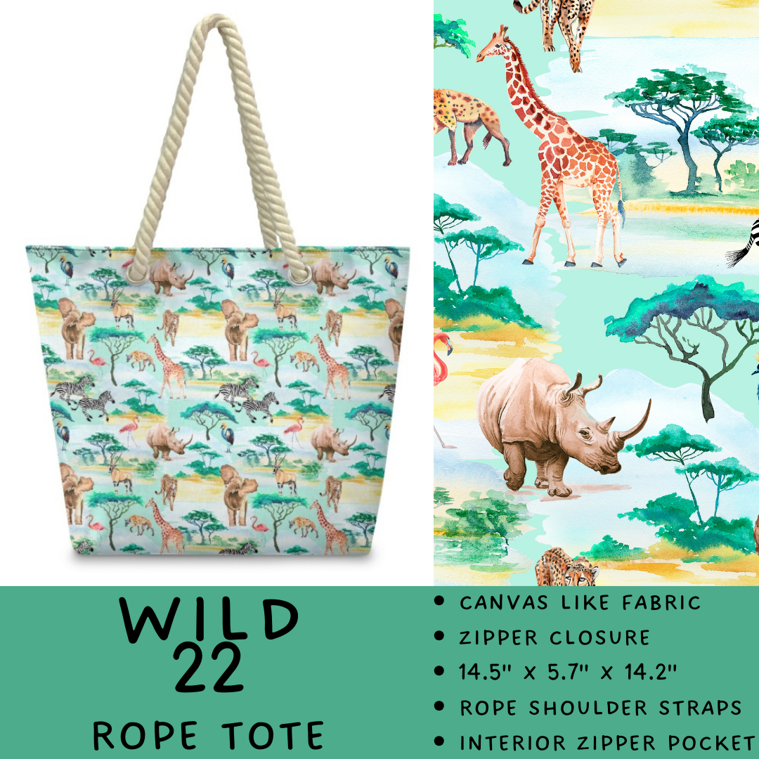 Preorder Custom Wild Side Rope Totes / Card Holders - Closes 29 Dec - ETA late Mar 2026