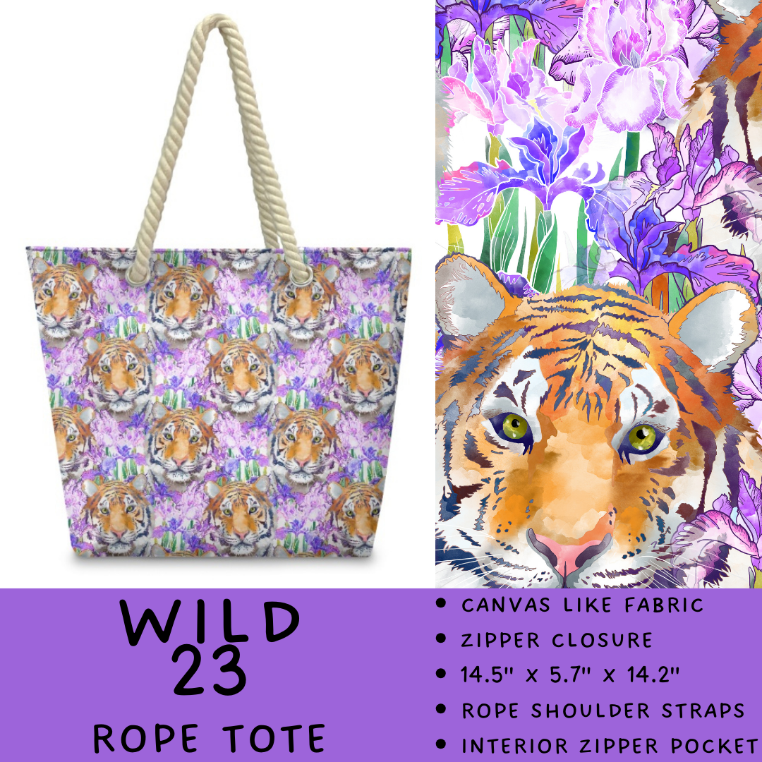 Preorder Custom Wild Side Rope Totes / Card Holders - Closes 29 Dec - ETA late Mar 2026