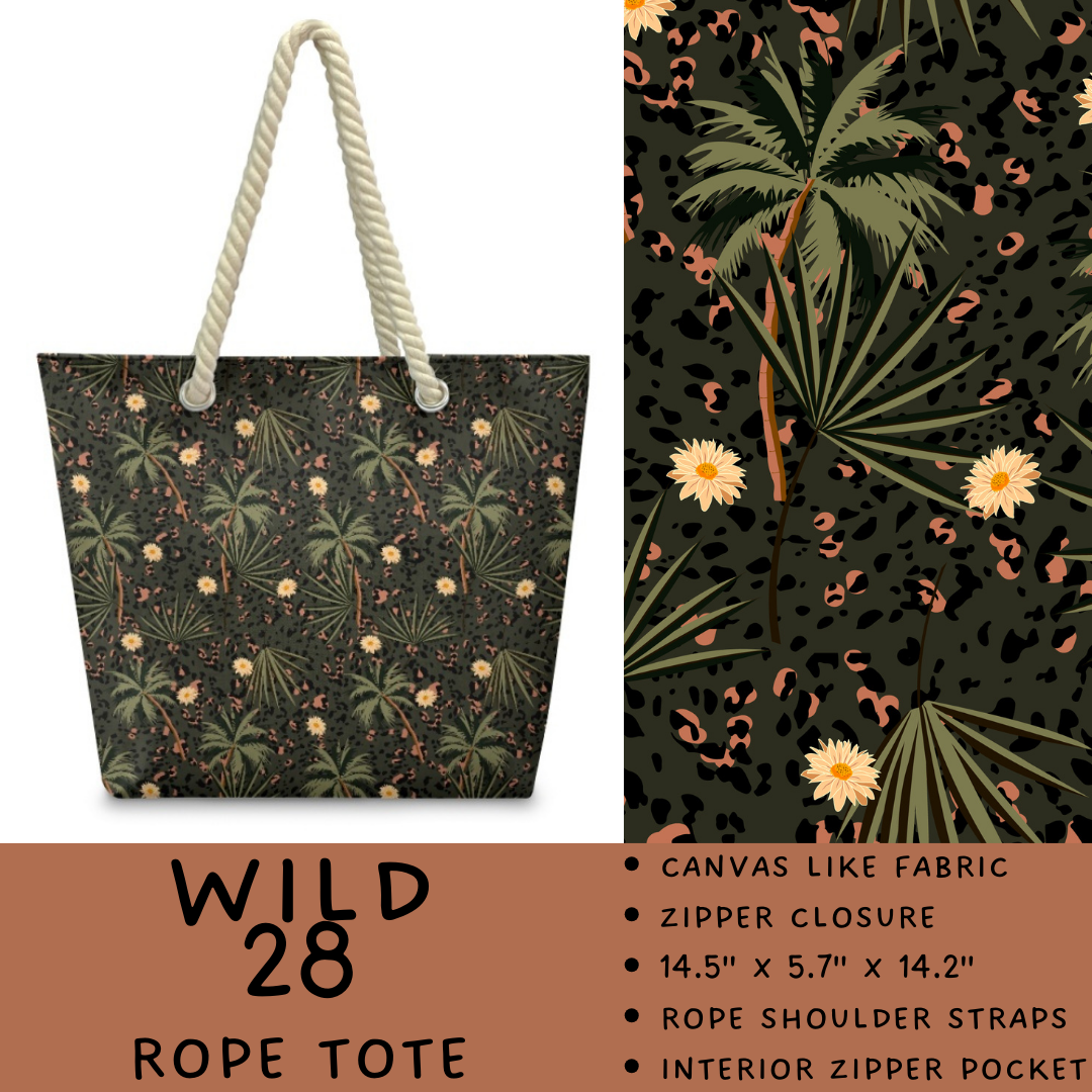 Preorder Custom Wild Side Rope Totes / Card Holders - Closes 29 Dec - ETA late Mar 2026
