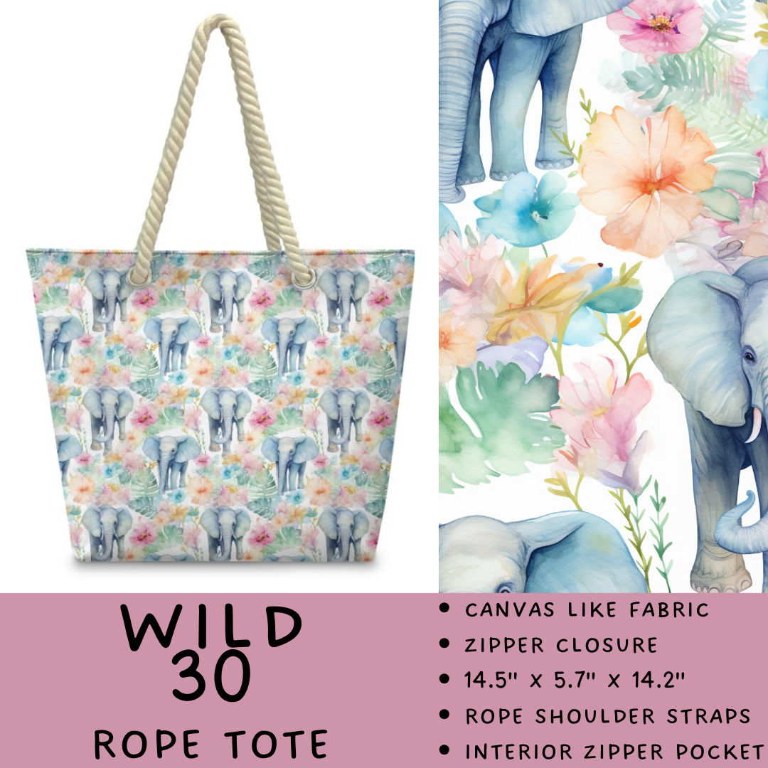 Preorder Custom Wild Side Rope Totes / Card Holders - Closes 29 Dec - ETA late Mar 2026