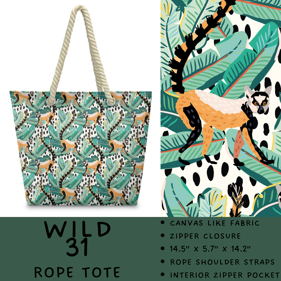 Preorder Custom Wild Side Rope Totes / Card Holders - Closes 29 Dec - ETA late Mar 2026
