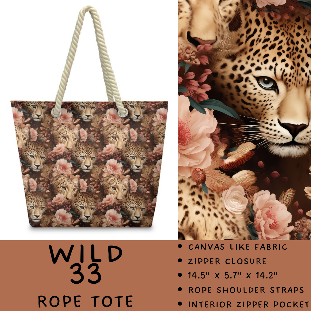 Preorder Custom Wild Side Rope Totes / Card Holders - Closes 29 Dec - ETA late Mar 2026