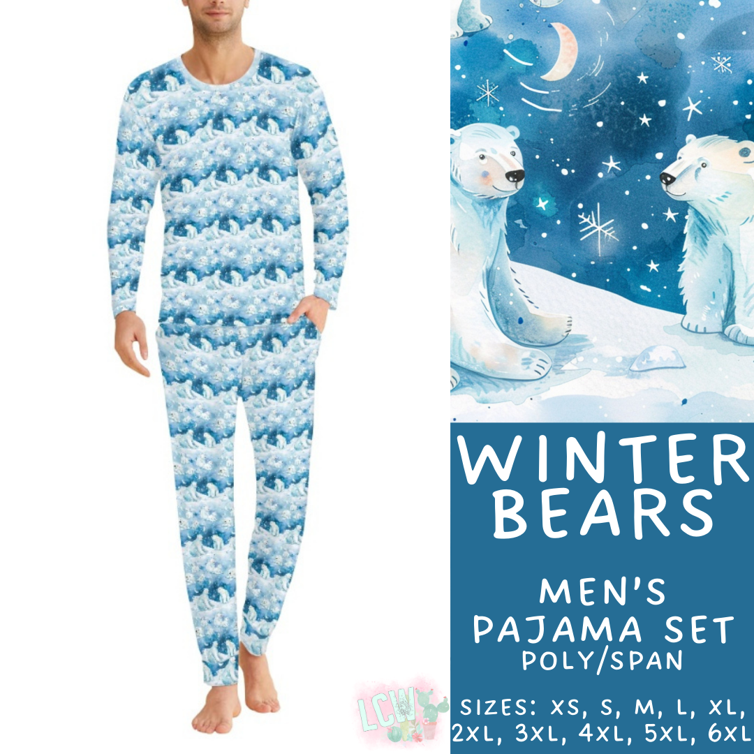 Preorder Custom Family PJ Sets - Winter Bears - Closes 6 Oct - ETA late Dec 2025