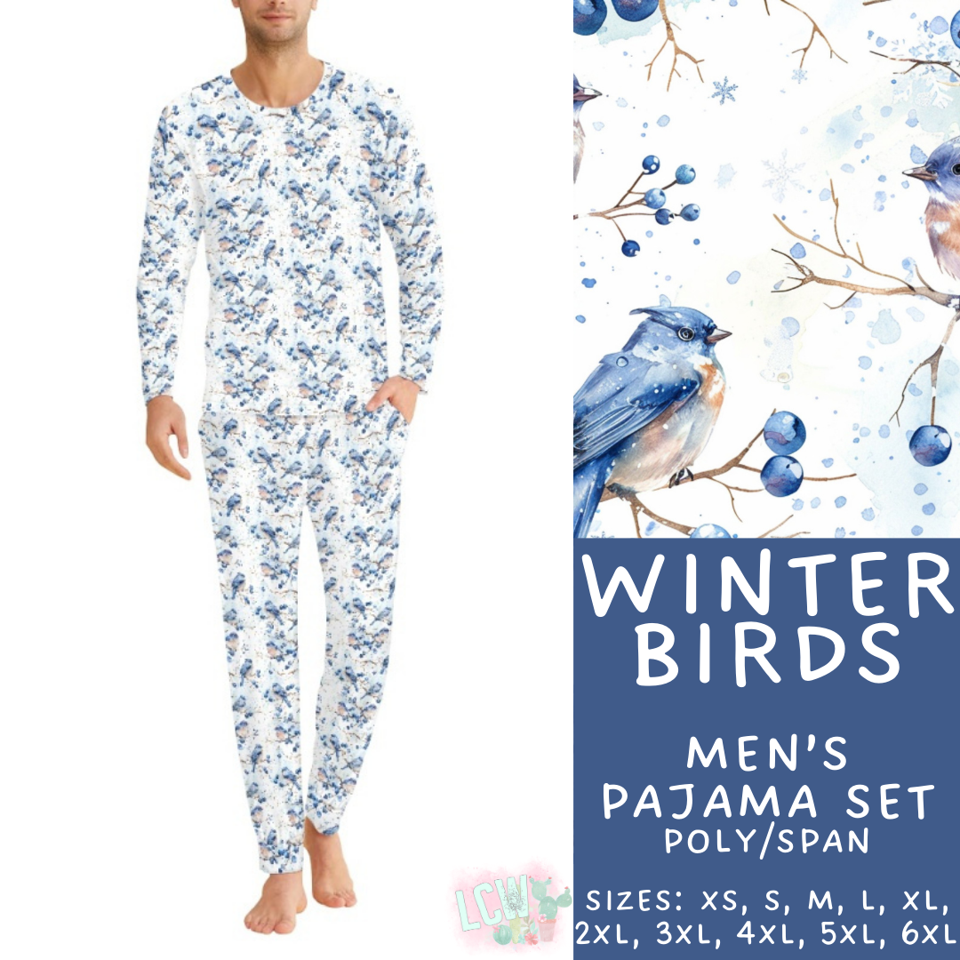 Preorder Custom Family PJ Sets - Winter Birds - Closes 6 Oct - ETA late Dec 2025