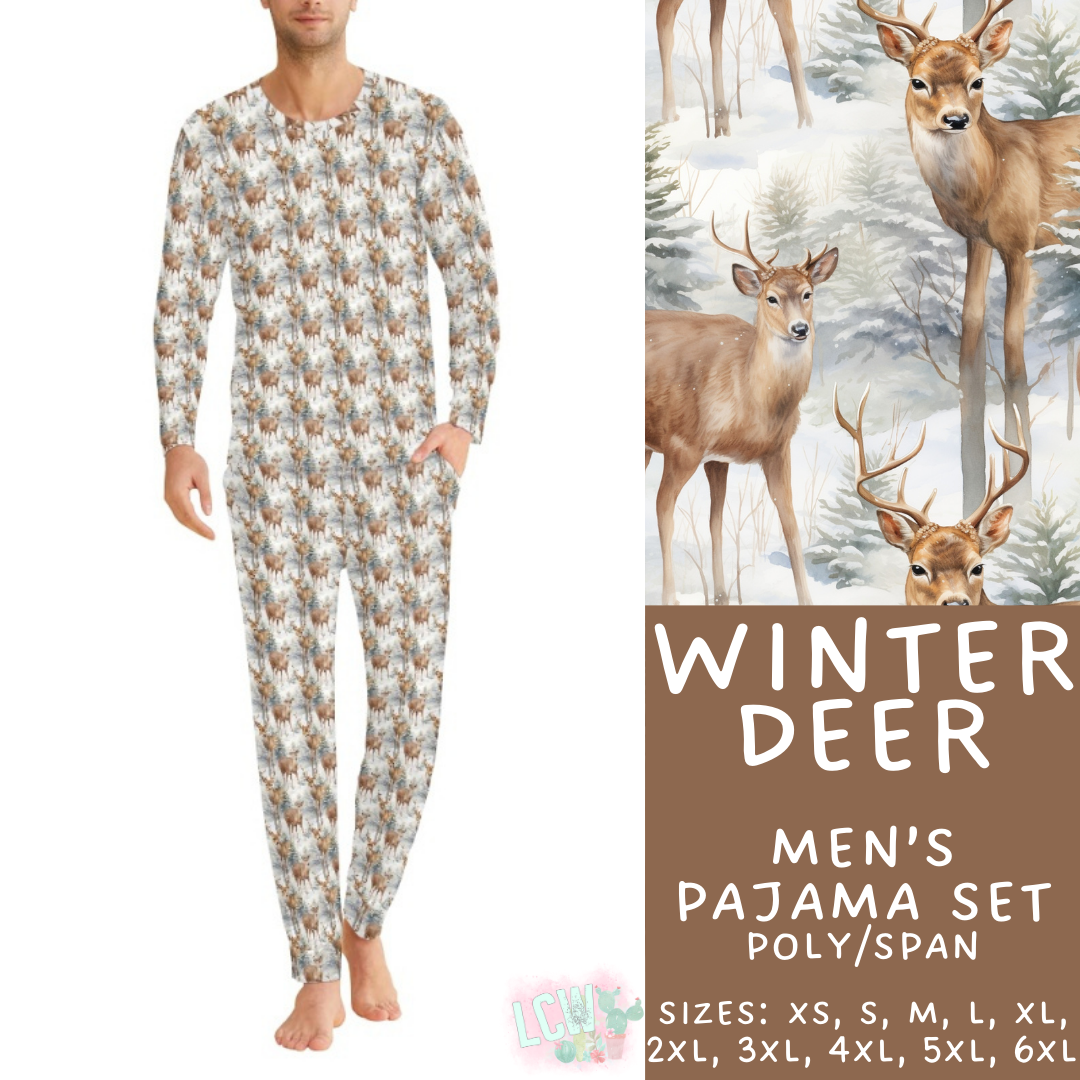 Preorder Custom Family PJ Sets - Winter Deer - Closes 6 Oct - ETA late Dec 2025