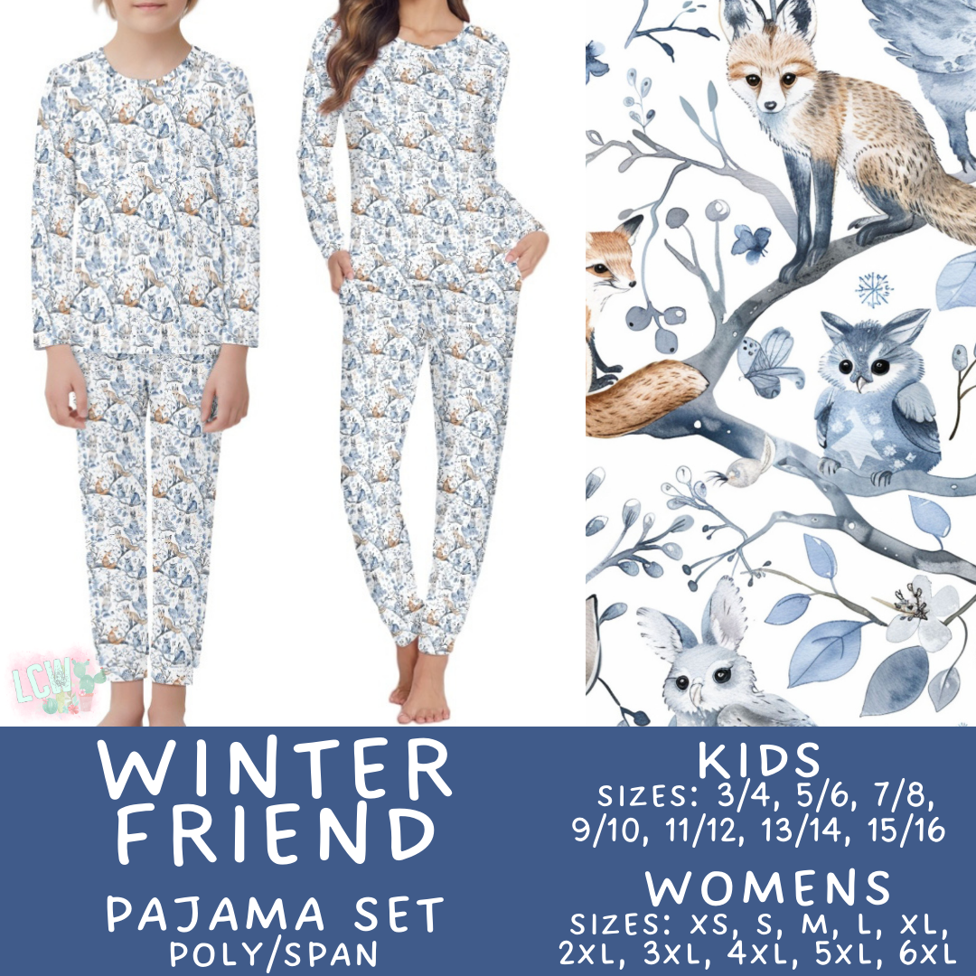 Preorder Custom Family PJ Sets - Winter Friend - Closes 6 Oct - ETA late Dec 2025