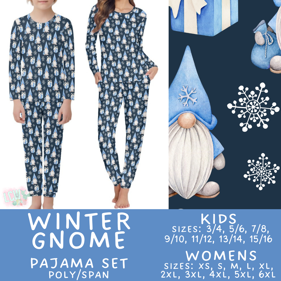 Preorder Custom Family PJ Sets - Winter Gnome - Closes 6 Oct - ETA late Dec 2025