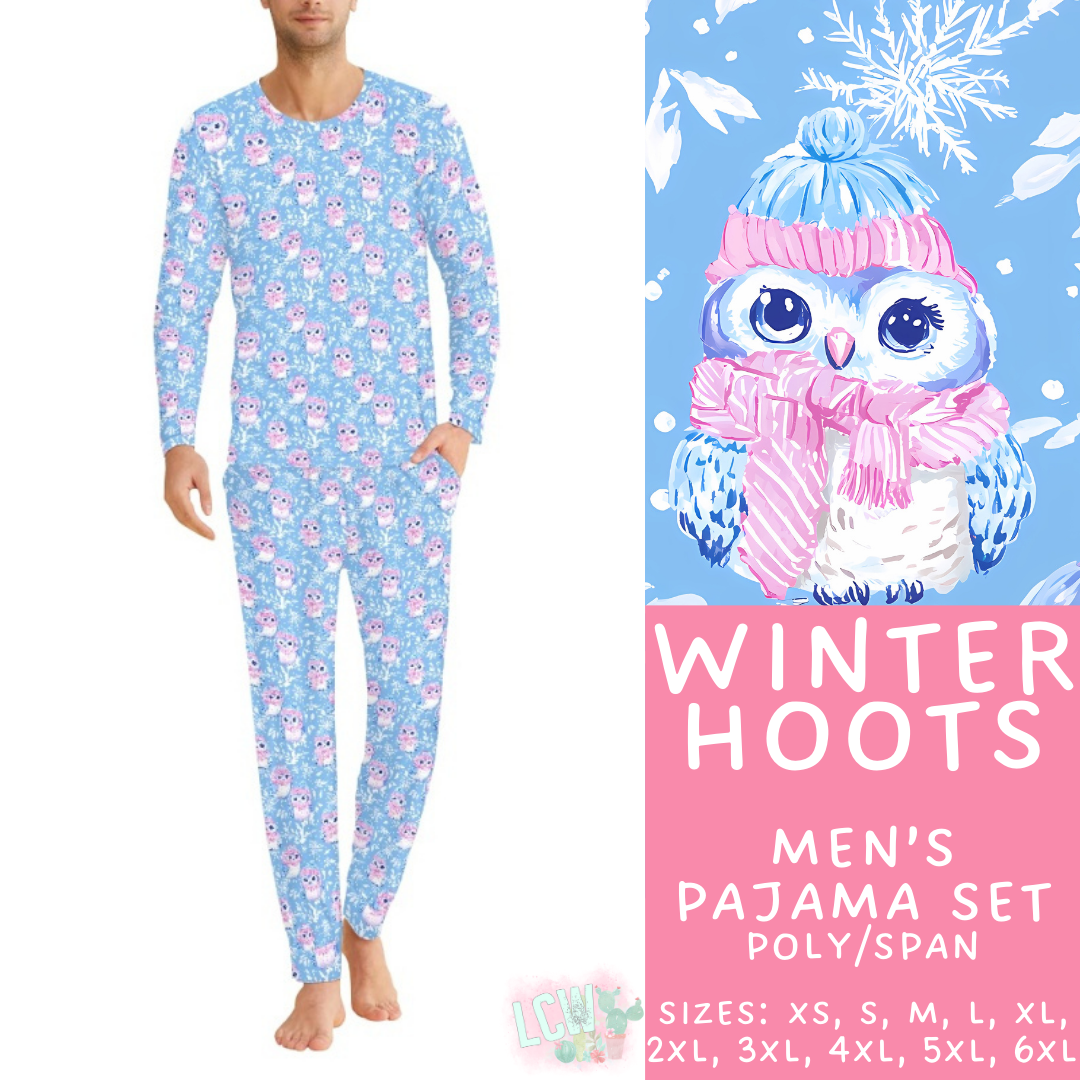 Preorder Custom Family PJ Sets - Winter Hoots - Closes 6 Oct - ETA late Dec 2025