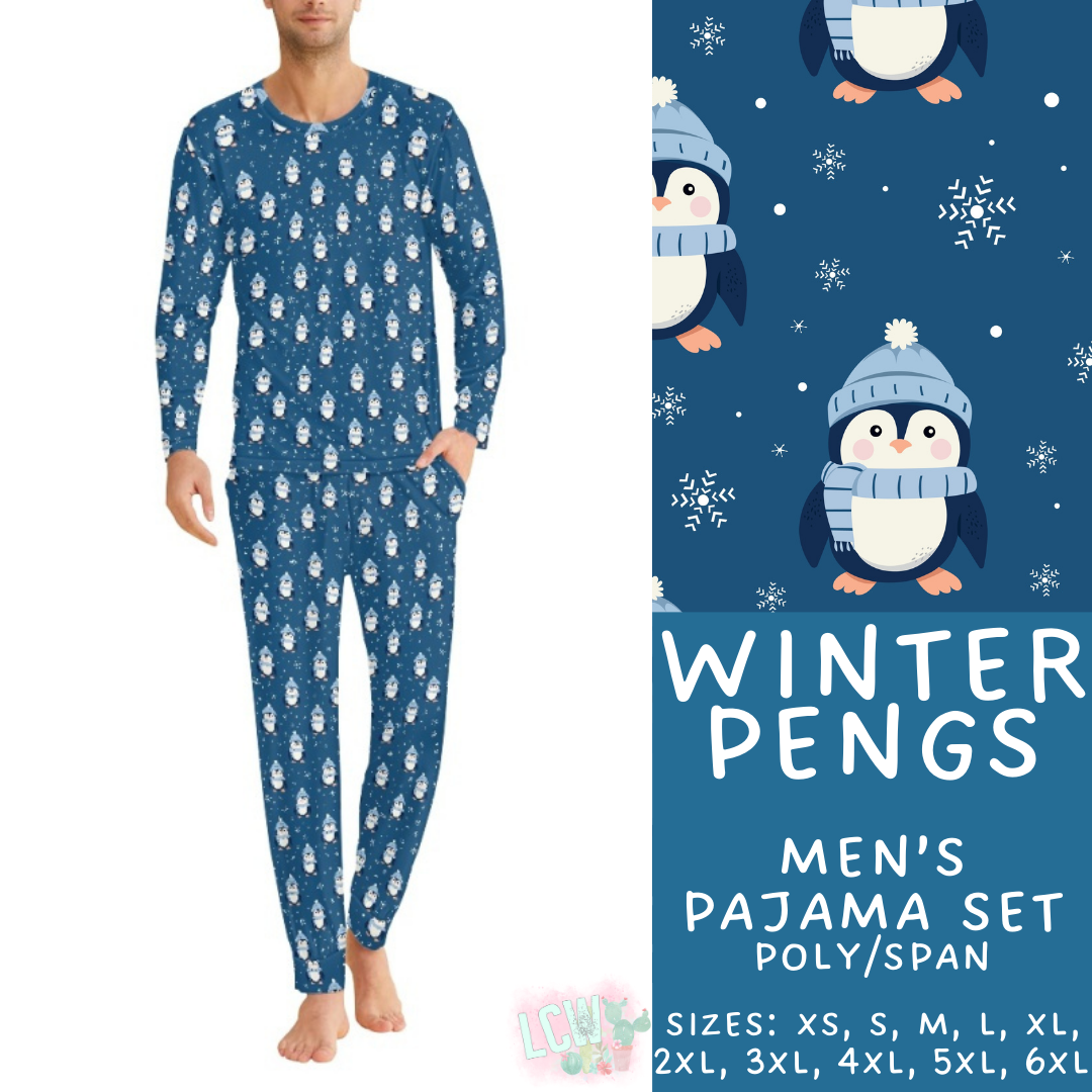 Preorder Custom Family PJ Sets - Winter Pengs - Closes 6 Oct - ETA late Dec 2025