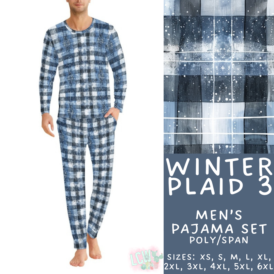 Preorder Custom Family PJ Sets - Winter Plaid 3 - Closes 6 Oct - ETA late Dec 2025