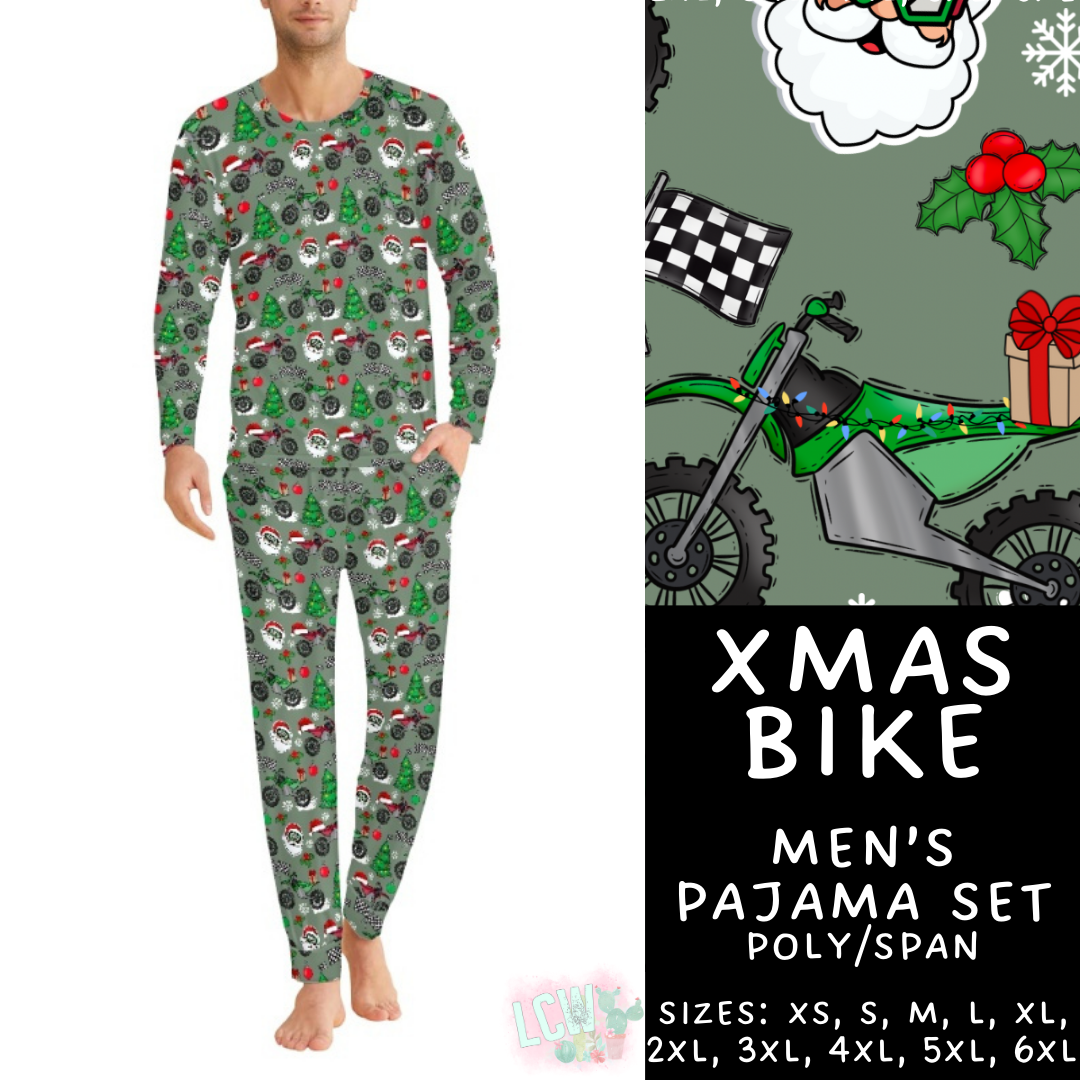Preorder Custom Christmas Family PJ Sets - Xmas Bike - Closes 12 Sep - ETA late Nov 2025