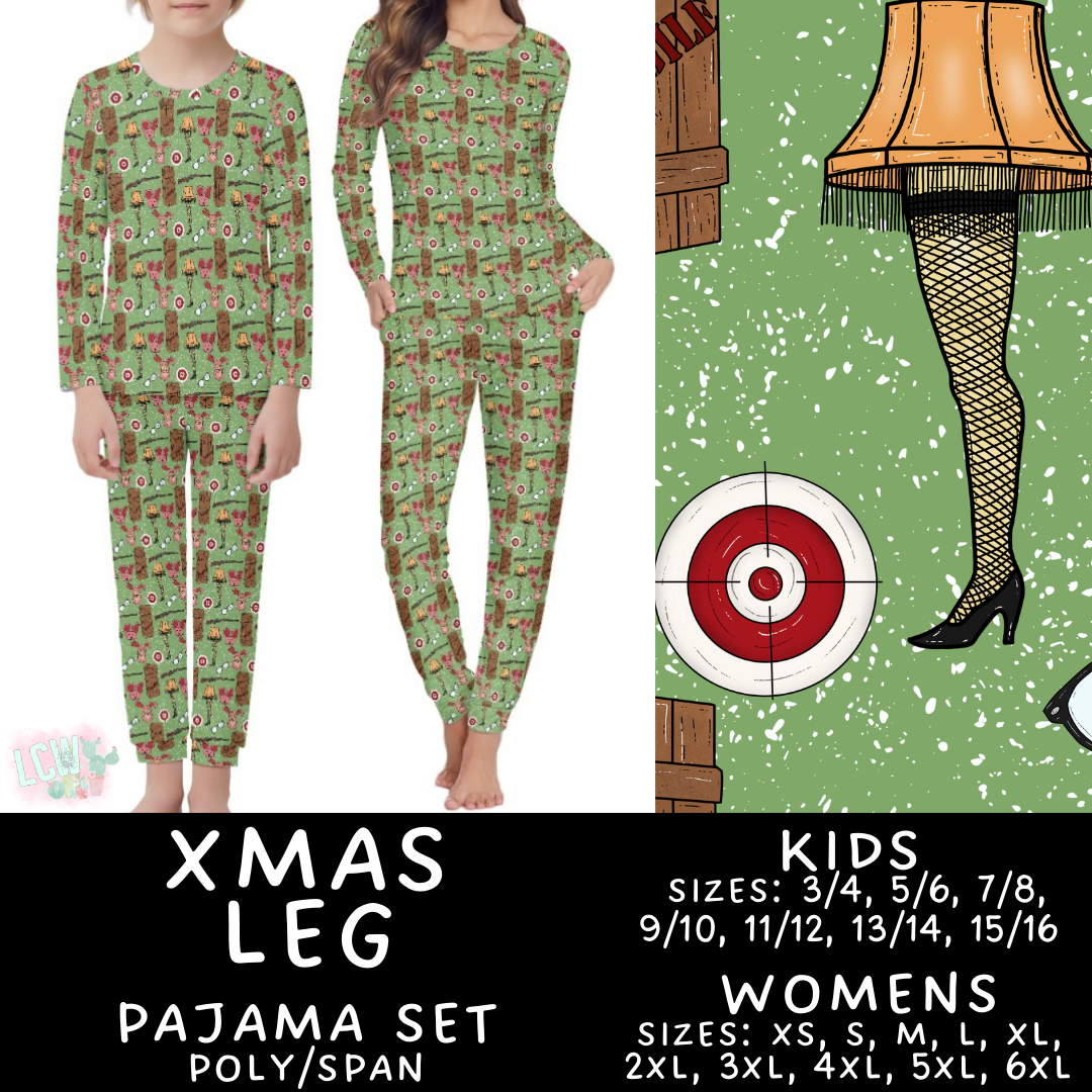 Preorder Custom Christmas Family PJ Sets - Xmas Leg - Closes 12 Sep - ETA late Nov 2025