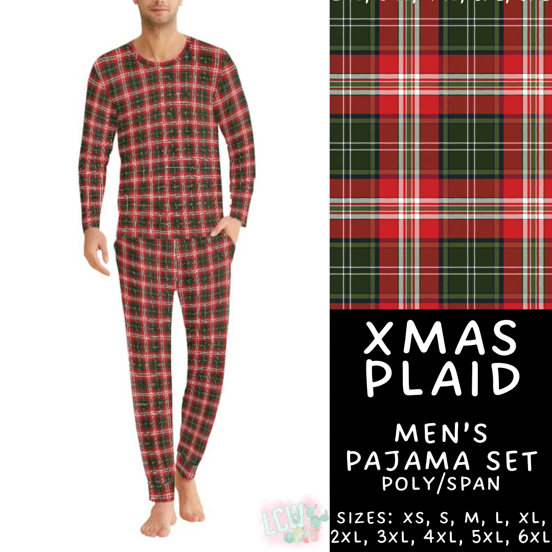 Preorder Custom Christmas Family PJ Sets - Xmas Plaid - Closes 12 Sep - ETA late Nov 2025