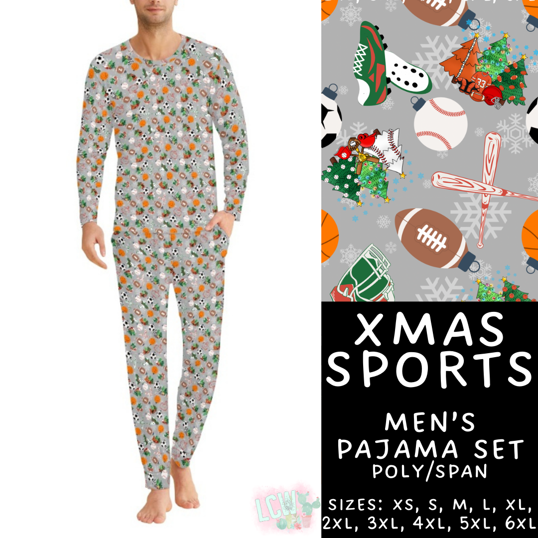 Preorder Custom Christmas Family PJ Sets - Xmas Sports - Closes 12 Sep - ETA late Nov 2025