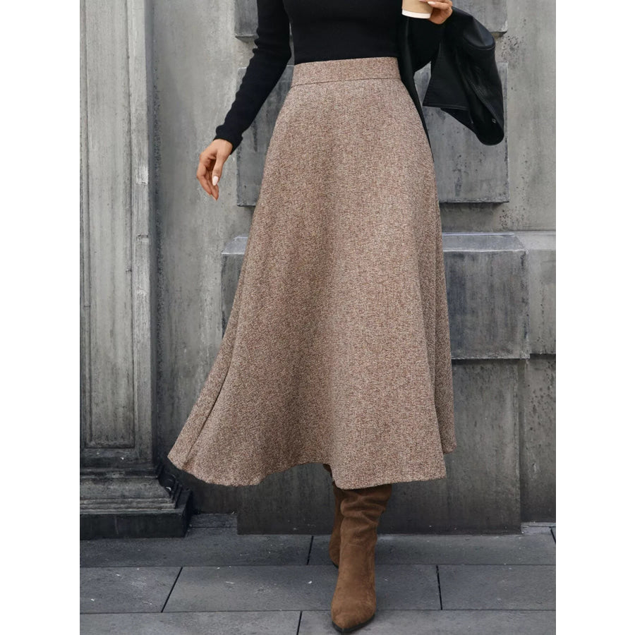 A-Line Midi Skirt Apparel and Accessories