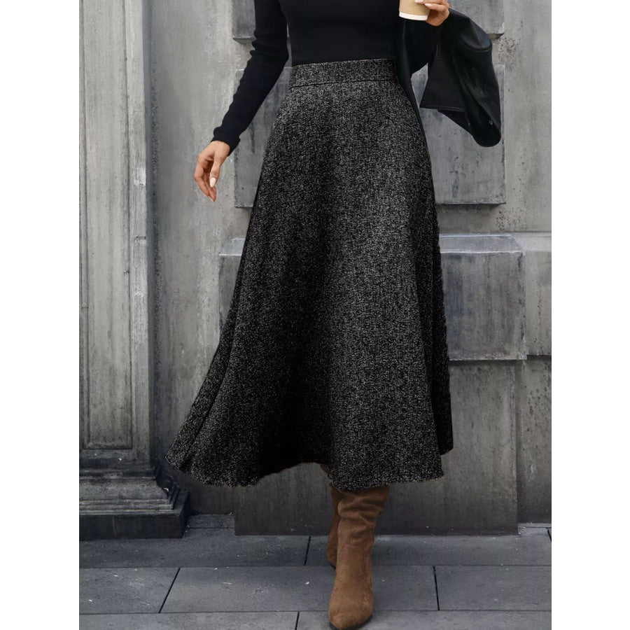 A-Line Midi Skirt Apparel and Accessories