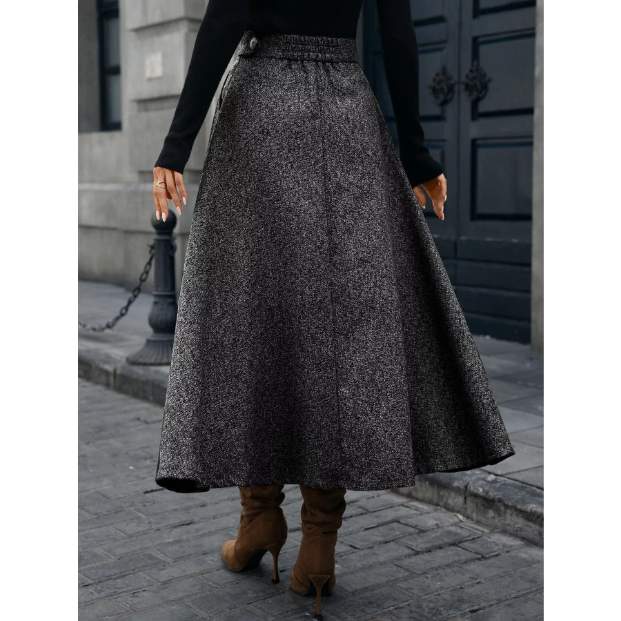 A-Line Midi Skirt Apparel and Accessories