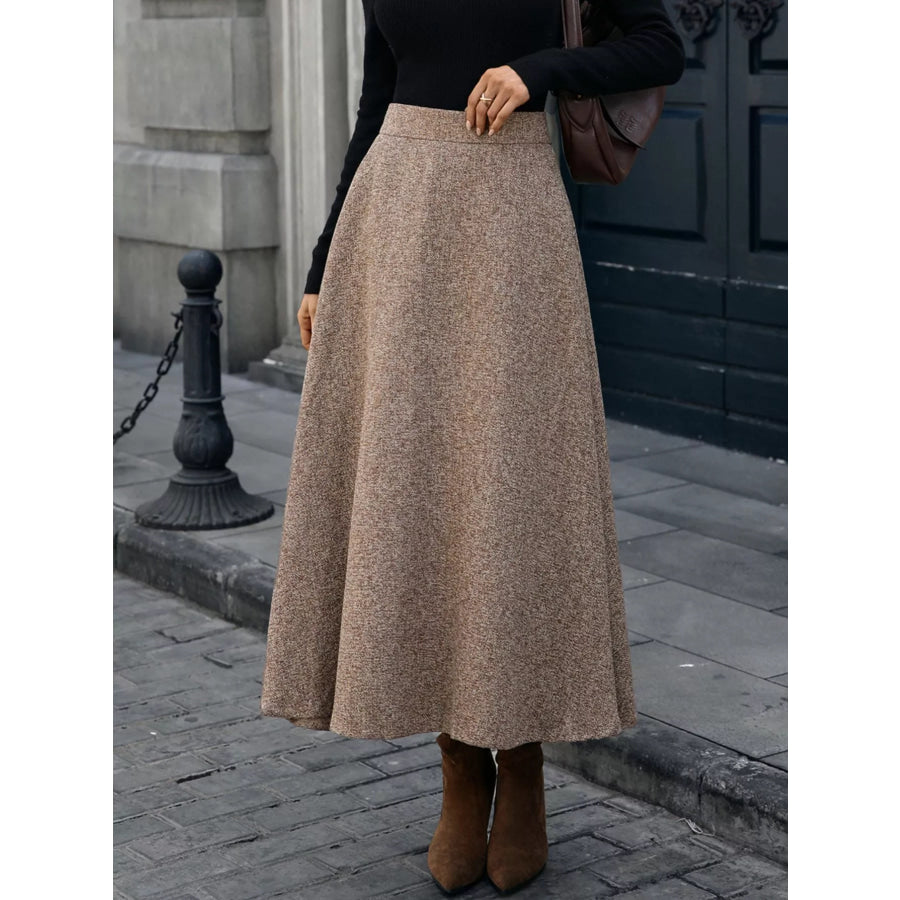 A-Line Midi Skirt Apparel and Accessories