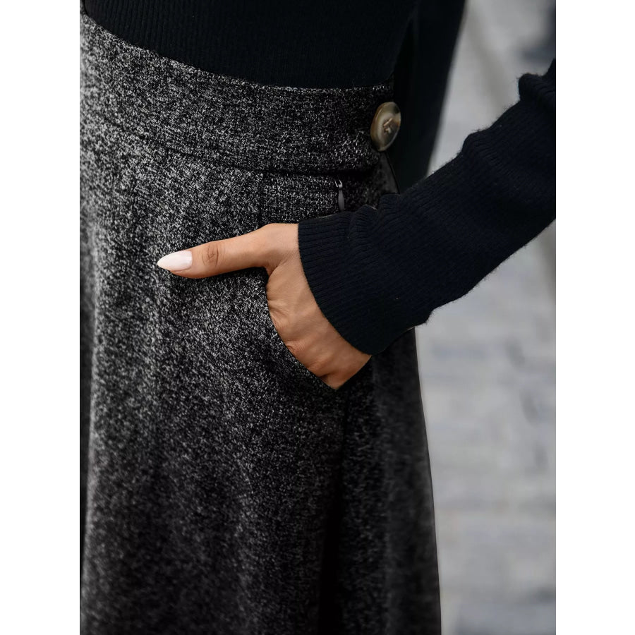 A-Line Midi Skirt Apparel and Accessories