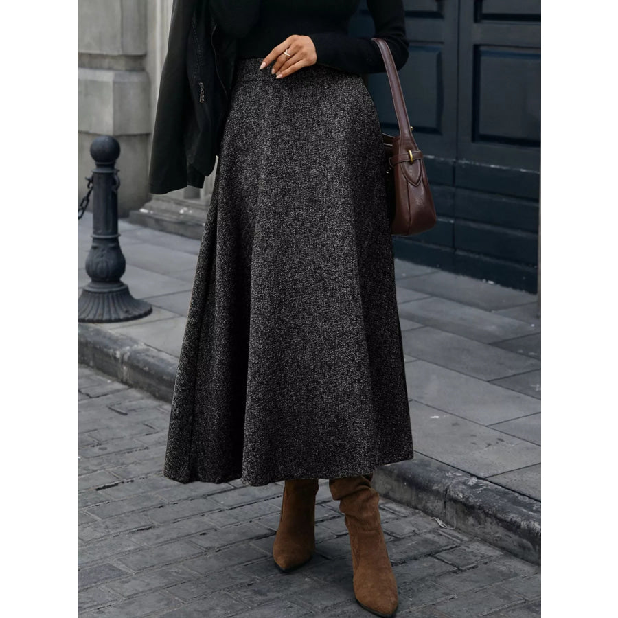 A-Line Midi Skirt Apparel and Accessories