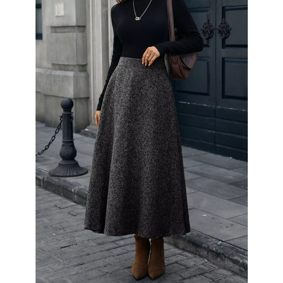 A-Line Midi Skirt Apparel and Accessories