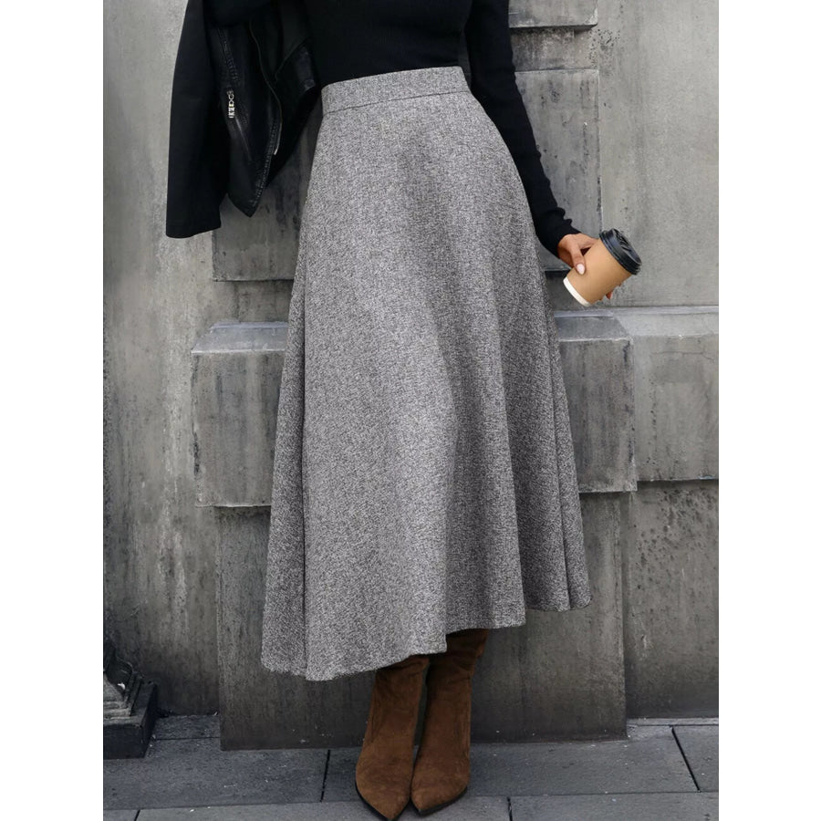 A-Line Midi Skirt Apparel and Accessories