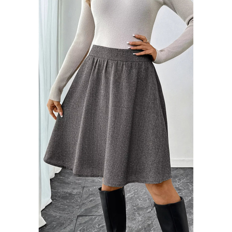 A-Line Textured Skirt Apparel and Accessories