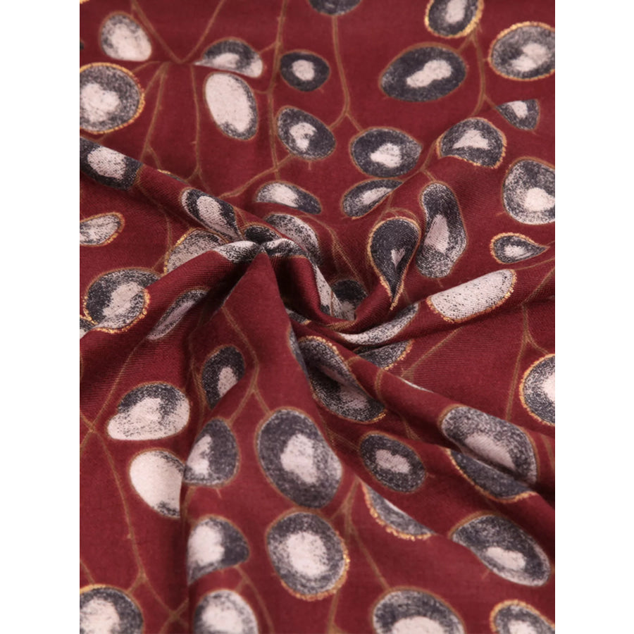 Abstract Circle Print Lightweight Fashion Scarf Apparel and Accessories