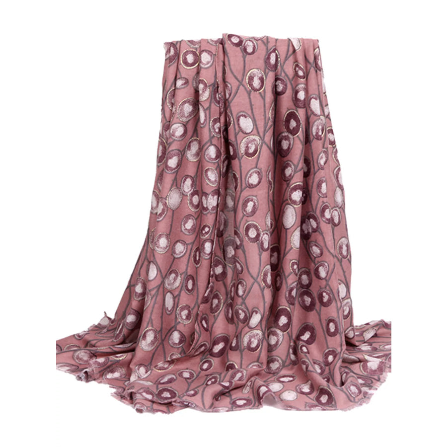Abstract Circle Print Lightweight Fashion Scarf Apparel and Accessories