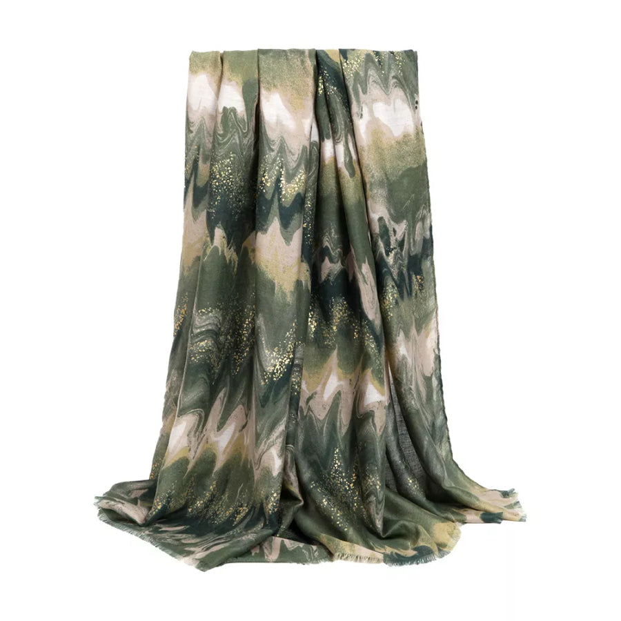 Abstract Print Lightweight Fashion Scarf Apparel and Accessories