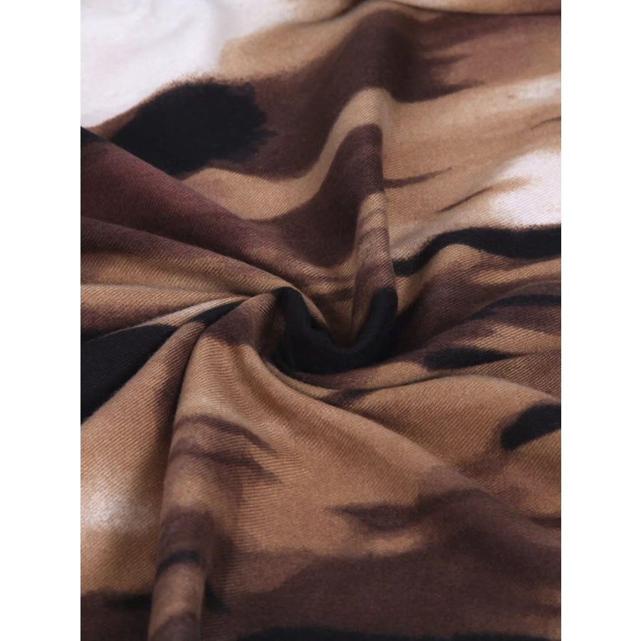 Abstract Print Lightweight Scarf Apparel and Accessories