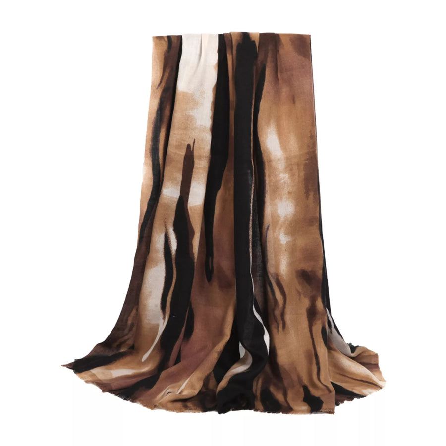 Abstract Print Lightweight Scarf Apparel and Accessories