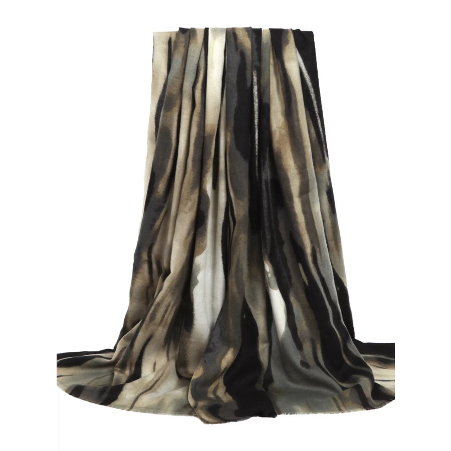 Abstract Print Lightweight Scarf Apparel and Accessories