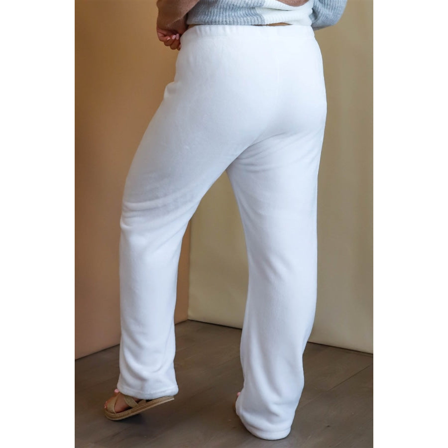 Active Usa Plus Size Elastic Waist Wide Leg Pants Apparel and Accessories