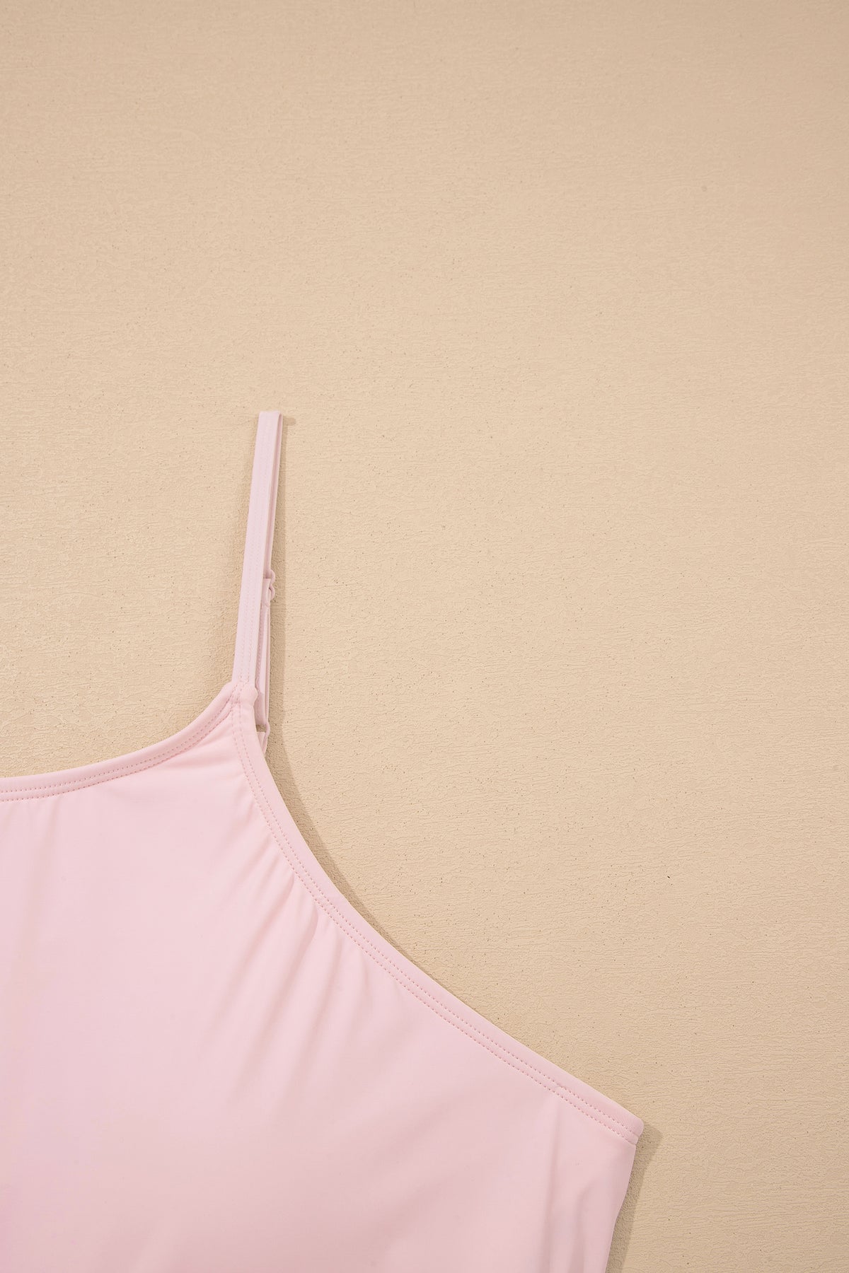 Pink Plus Size Build-in Shorts Sleeveless Dress With Short Two Piece Set