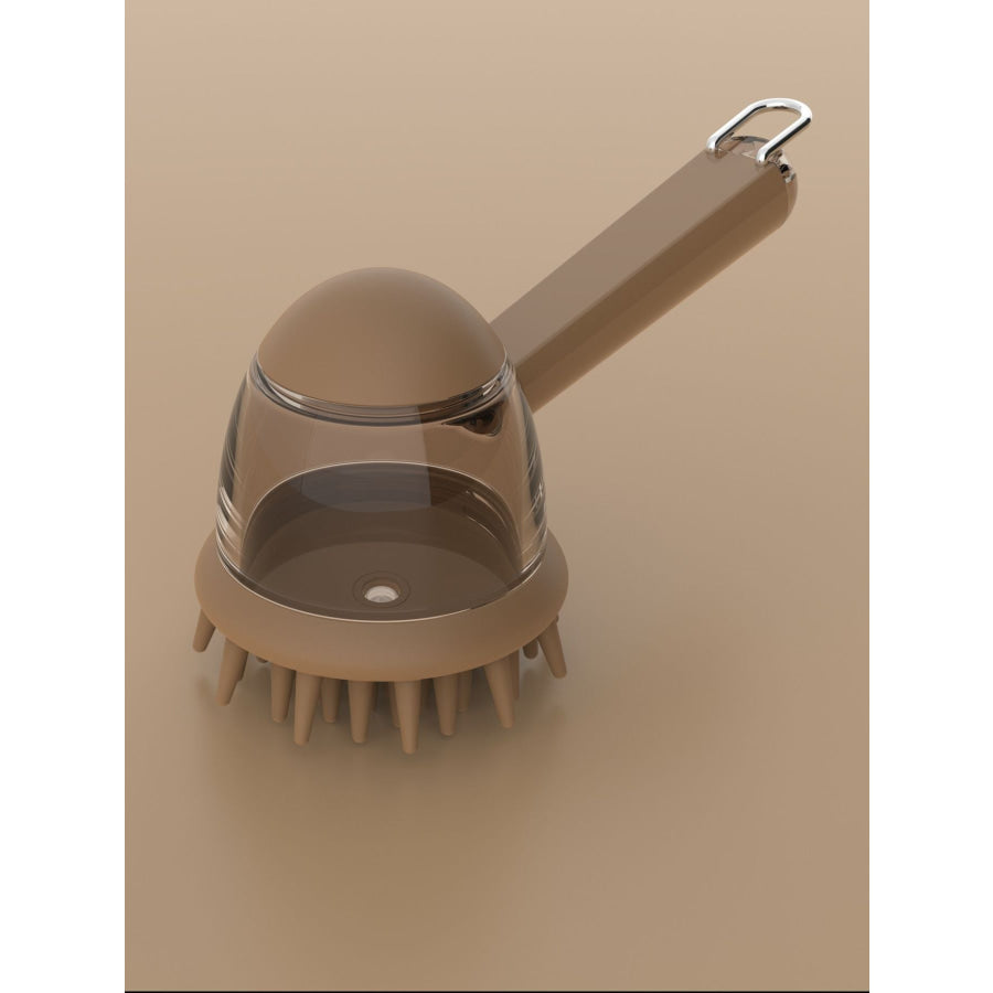 Add Liquid Pet Bath Brush Taupe / One Size Apparel and Accessories