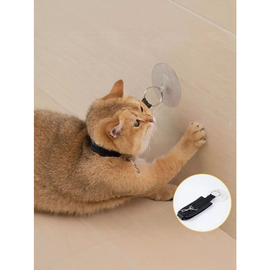 Adjustable Breakaway Cat Collar with Suction Cup Leash Apparel and Accessories