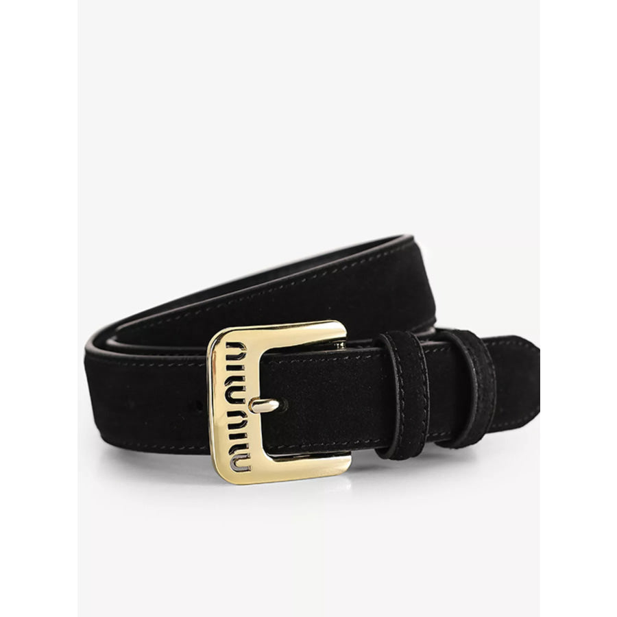 Adjustable Buckle Belt Black / ONESIZE Apparel and Accessories
