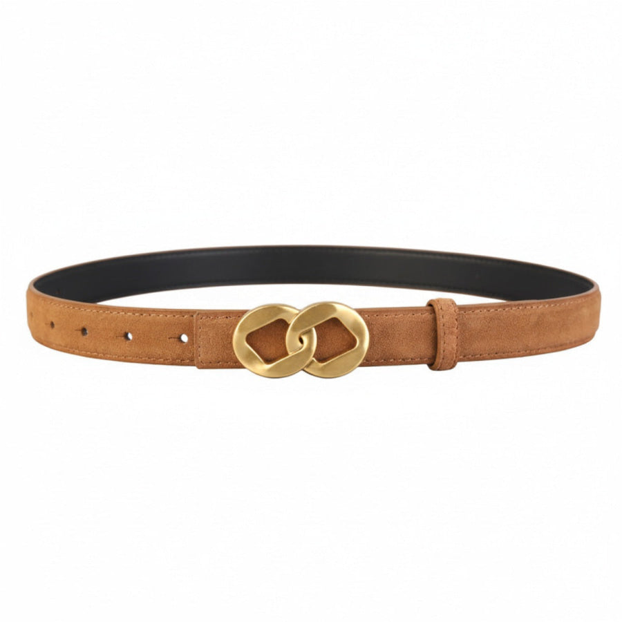 Adjustable Buckle Belt Brown / One Size Apparel and Accessories