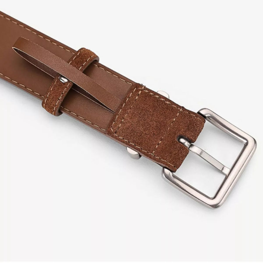 Adjustable Buckle Belt Brown / ONESIZE Apparel and Accessories