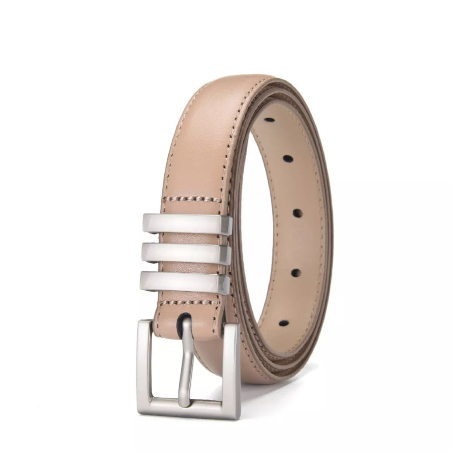 Adjustable Buckle Belt Khaki / One Size Apparel and Accessories