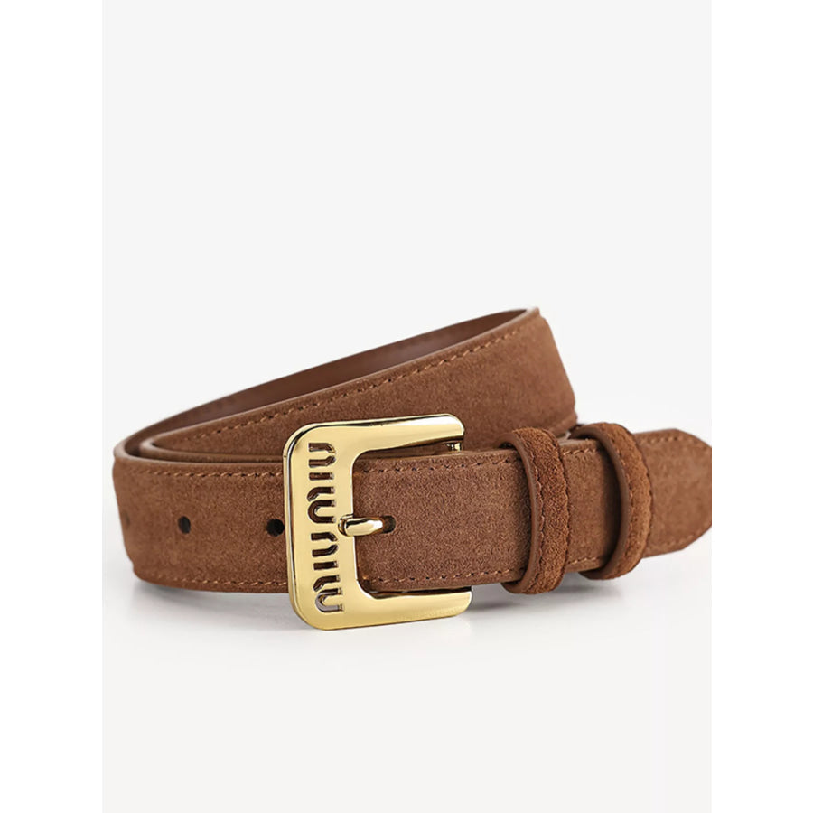 Adjustable Buckle Belt Terracotta / ONESIZE Apparel and Accessories