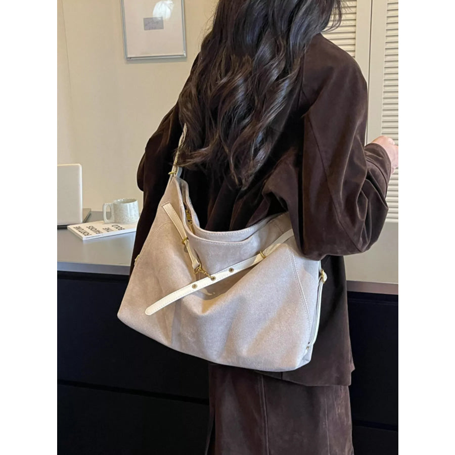 Adjustable Buckle Detail Shoulder Bag Apparel and Accessories