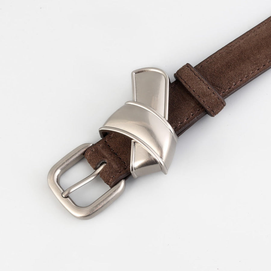 Adjustable Buckle Skinny Belt Apparel and Accessories