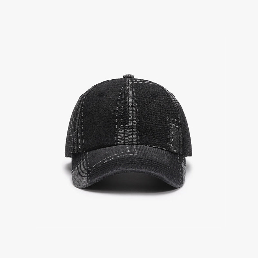 Adjustable Cotton Baseball Cap Black / One Size Apparel and Accessories