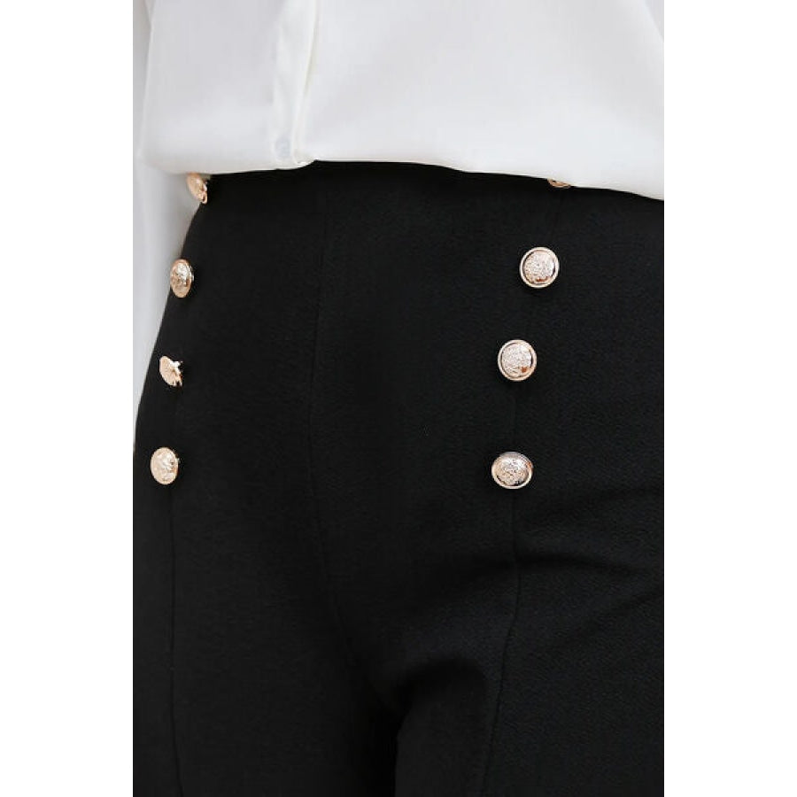 Adjustable Elastic Waist Slim Pants Apparel and Accessories