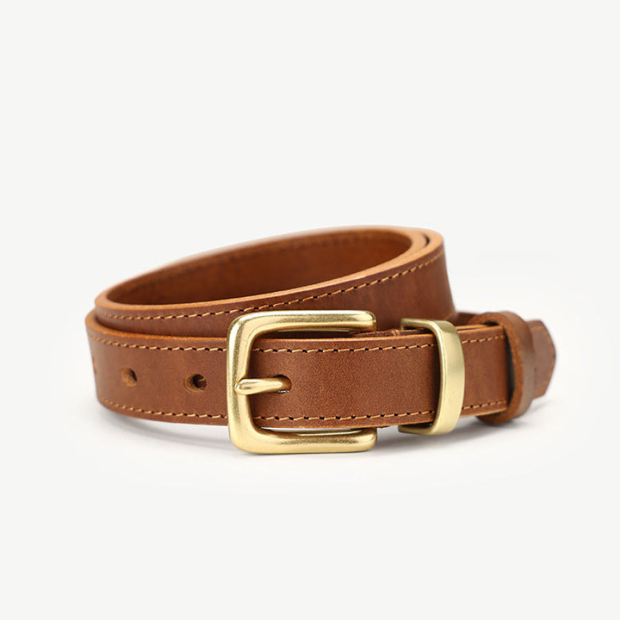 Adjustable Fit Buckle Belt Brown / One Size Apparel and Accessories